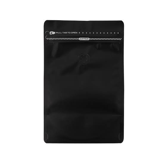 Black Coffee Bag with Air Valve thumbnail